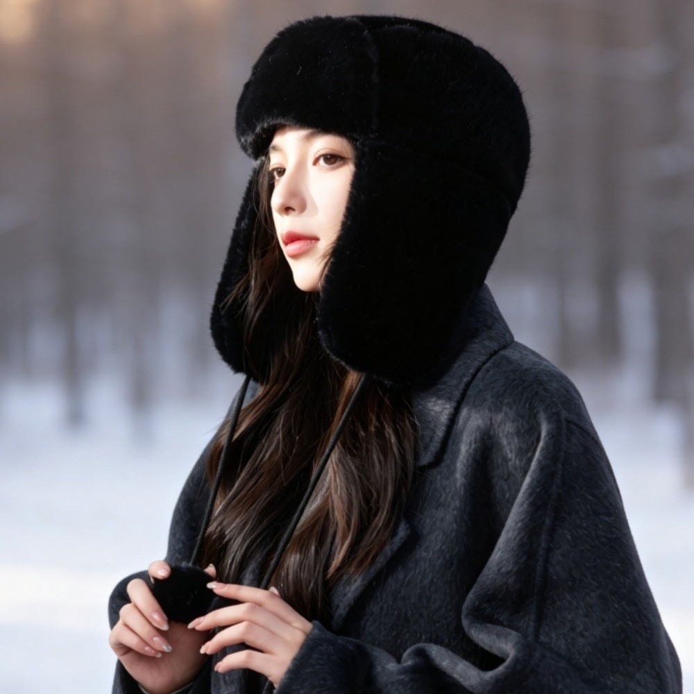 Trapper Hat Ear Flap - Cappello Invernale Caldo in Poliestere con