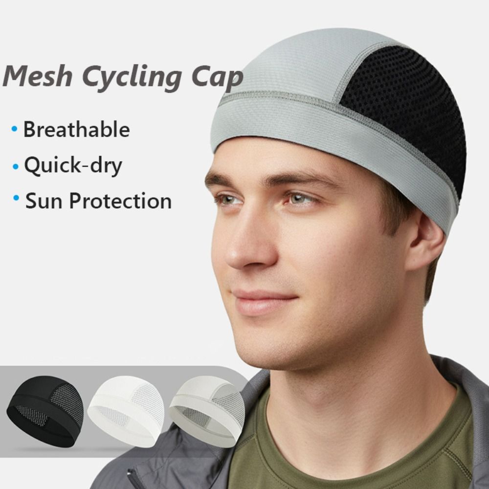 Skull Cap Helmet Liner - Berretto Casual in Rete Sottile con