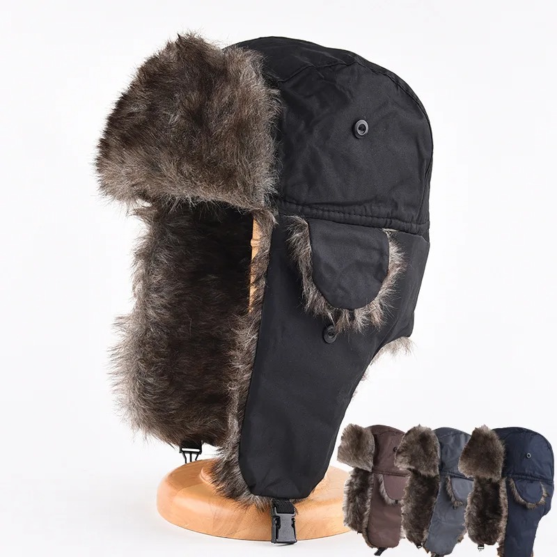 Trapper Hat Ear Flap - Cappello Invernale da Uomo con Paraorecchie,